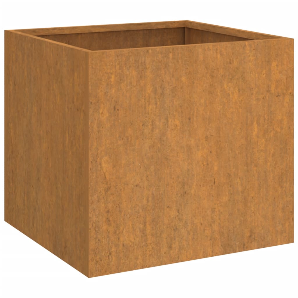 Fioriere 2 pz 32x30x29 cm Acciaio Corten - homemem39