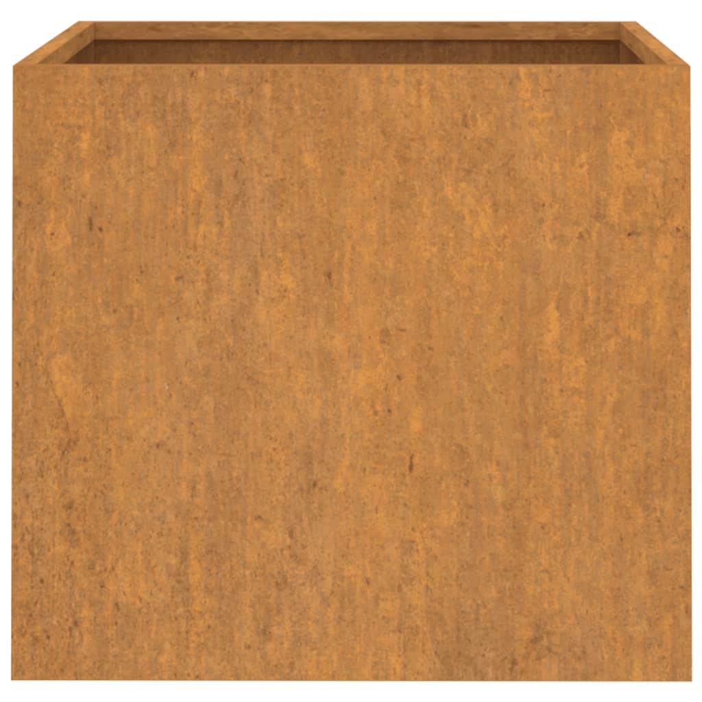 Fioriere 2 pz 32x30x29 cm Acciaio Corten - homemem39