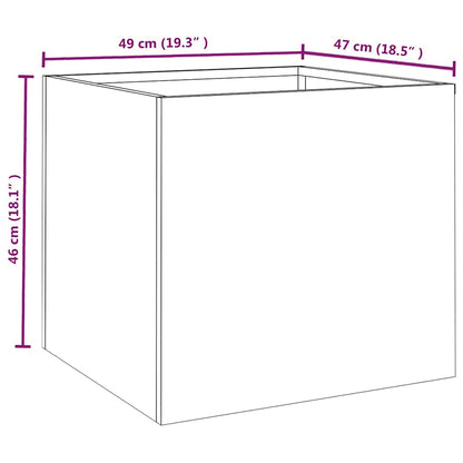 Fioriera 49x47x46 cm Acciaio Corten | homemem39