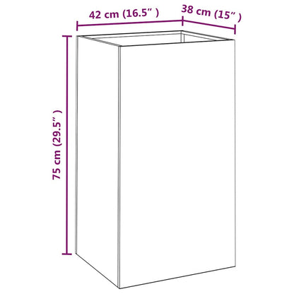 Fioriera 42x38x75 cm Acciaio Corten | homemem39