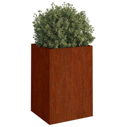 Fioriera 52x48x75 cm Acciaio Corten