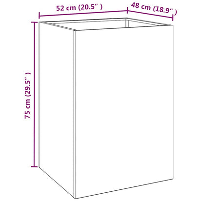 Fioriera 52x48x75 cm Acciaio Corten | homemem39
