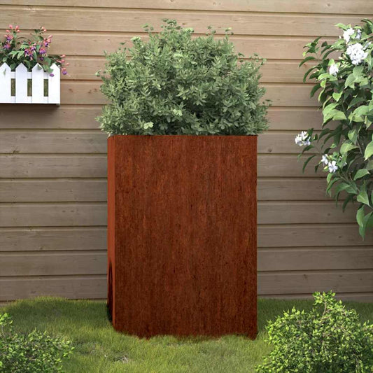 Fioriera 52x48x75 cm Acciaio Corten