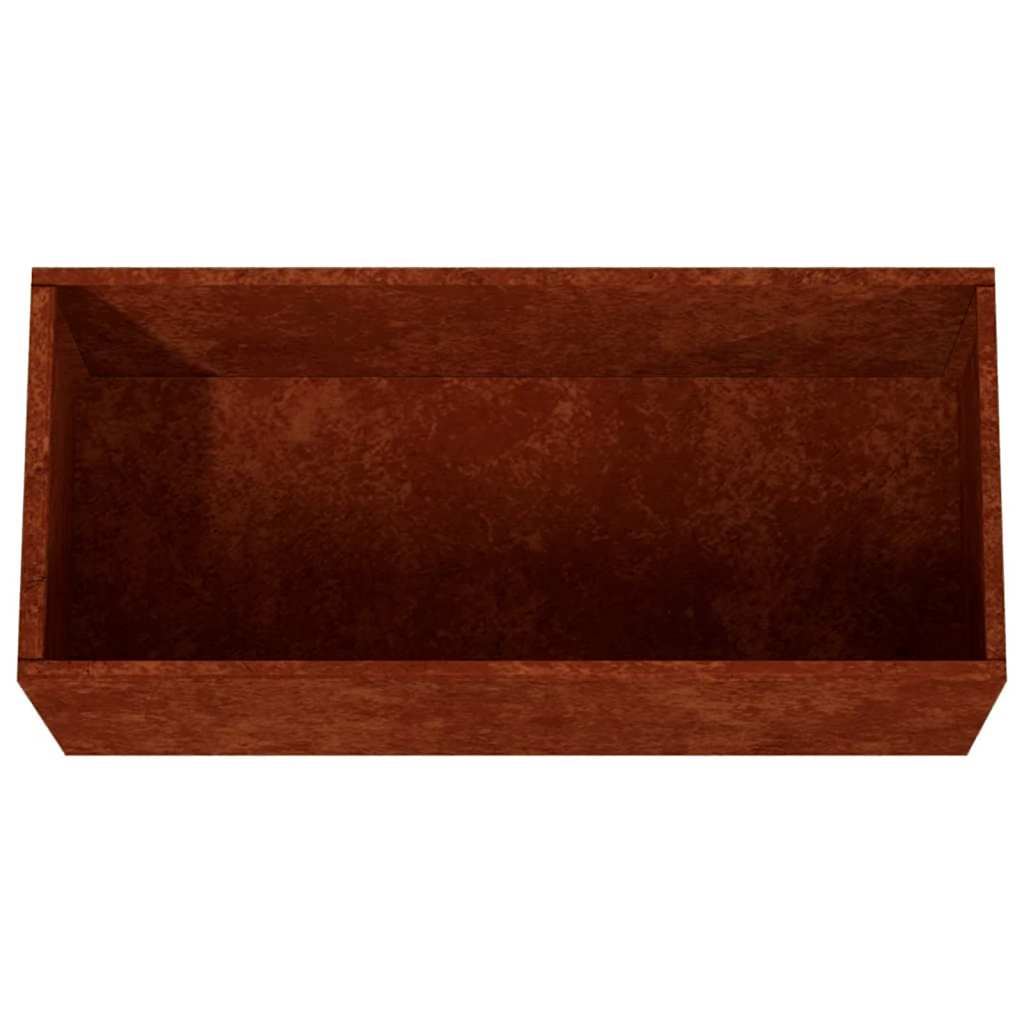 Fioriera 62x40x39 cm Acciaio Corten