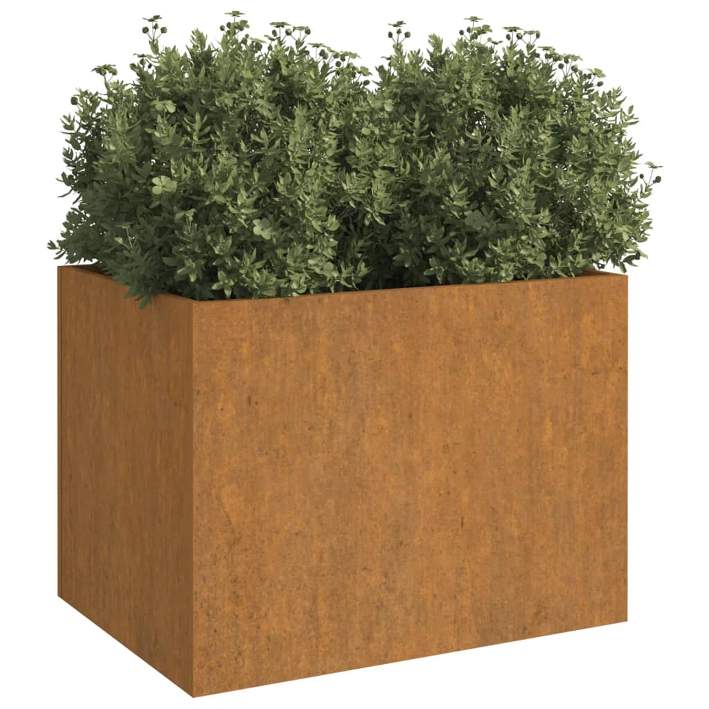 Fioriera 62x47x46 cm Acciaio Corten - homemem39