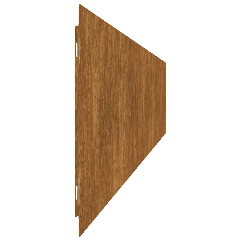 Bordure per Prato 10 pz 15x103 cm Flessibili in Acciaio Corten