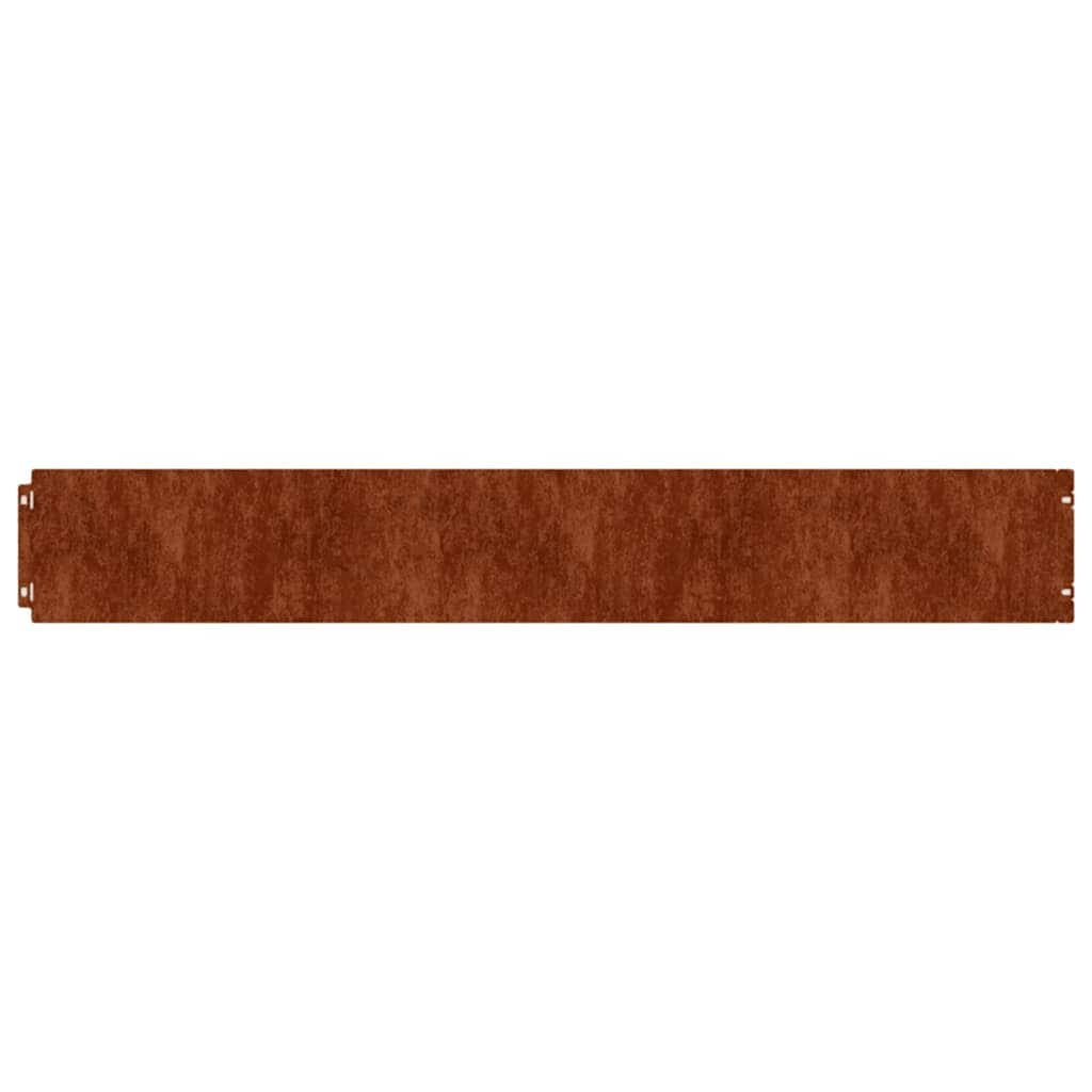 Bordure per Prato 50 pz 15x103 cm Flessibili in Acciaio Corten | homemem39
