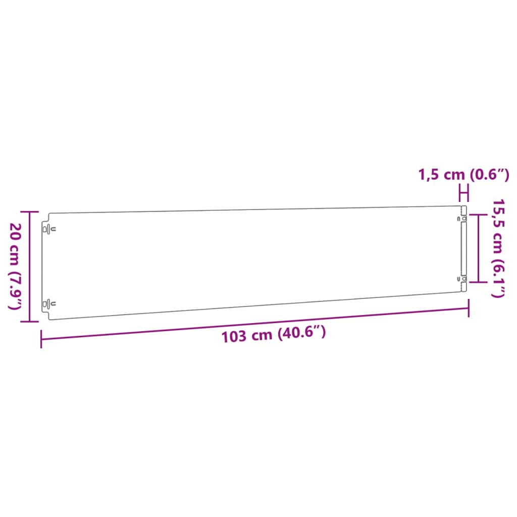 Bordure per Prato 10 pz 20x103 cm Flessibili in Acciaio Corten