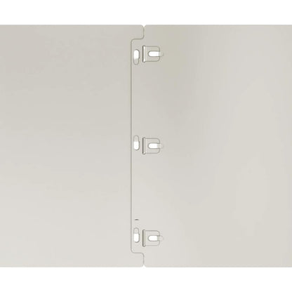 Bordure per Prato 10 pz 25x103 cm Flessibili in Acciaio Corten