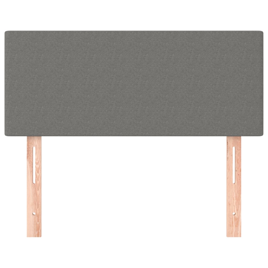 Testiera Grigio Scuro 90x5x78/88 cm in Tessuto - homemem39