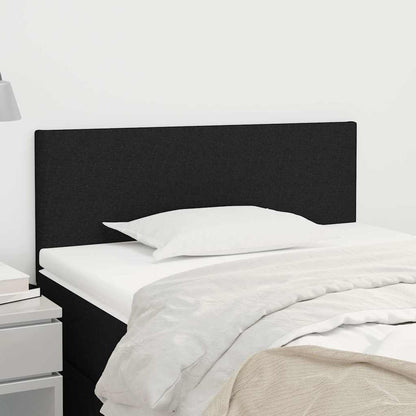 Testiera Nera 90x5x78/88 cm in Tessuto | homemem39