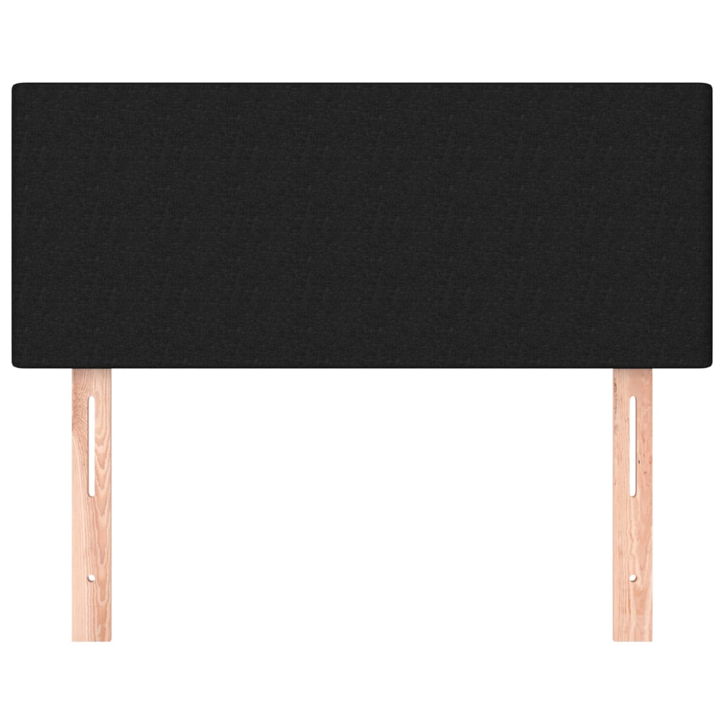 Testiera Nera 100x5x78/88 cm in Tessuto - homemem39