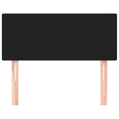 Testiera Nera 100x5x78/88 cm in Tessuto - homemem39