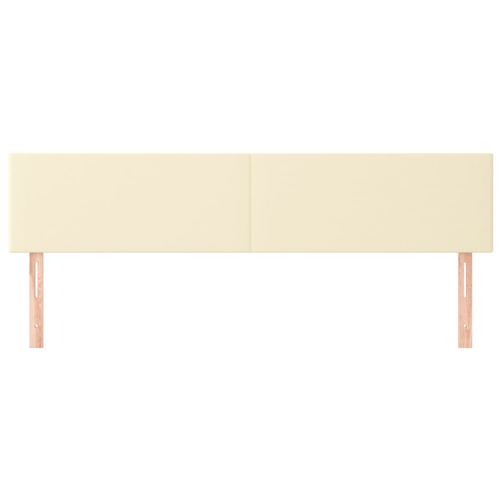 Testiera 2 pz Crema 90x5x78/88 cm in Similpelle - homemem39