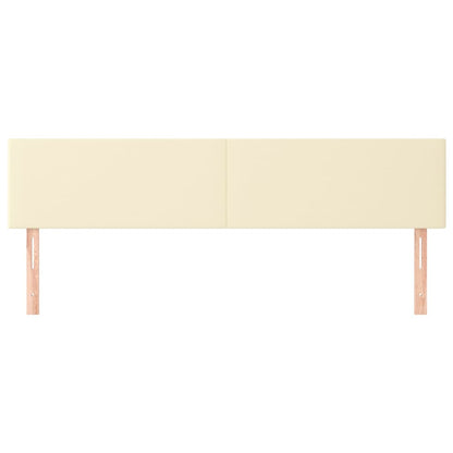 Testiera 2 pz Crema 90x5x78/88 cm in Similpelle - homemem39