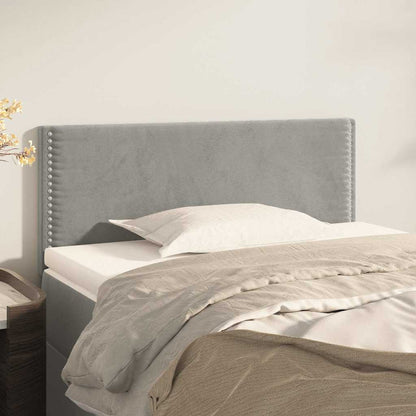 Testiera Grigio Chiaro 90x5x78/88 cm in Velluto | homemem39