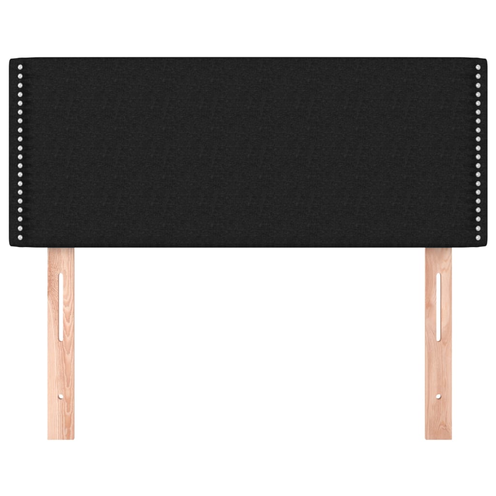 Testiera Nera 100x5x78/88 cm in Tessuto - homemem39