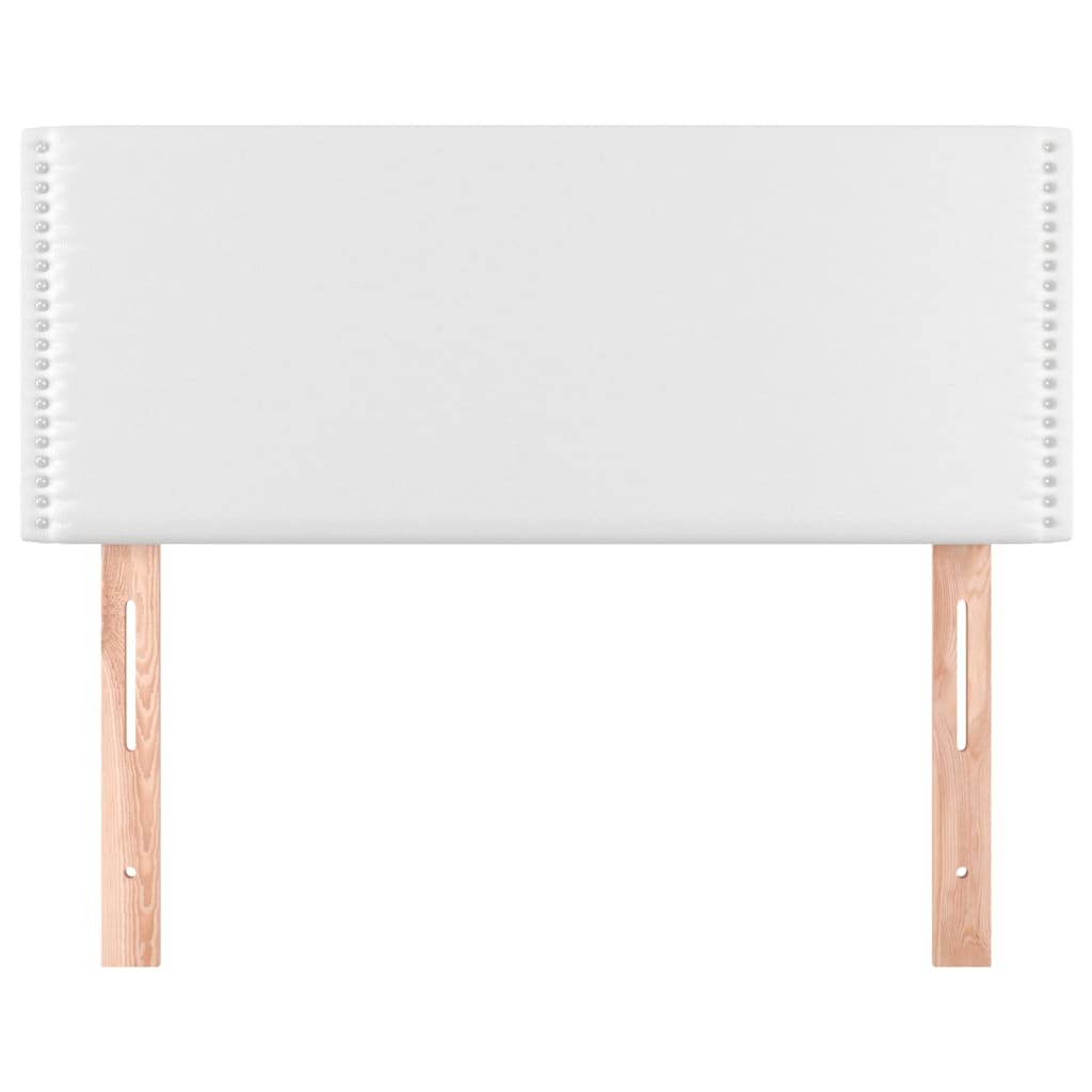 Testiera Bianco 100x5x78/88 cm in Similpelle - homemem39