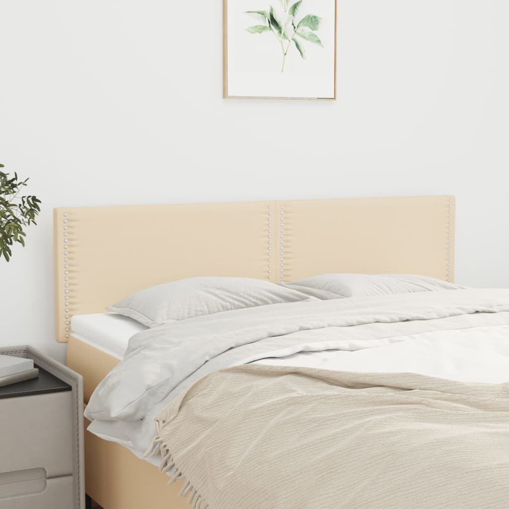 Testiere 2 pz Crema 72x5x78/88 cm in Tessuto - homemem39