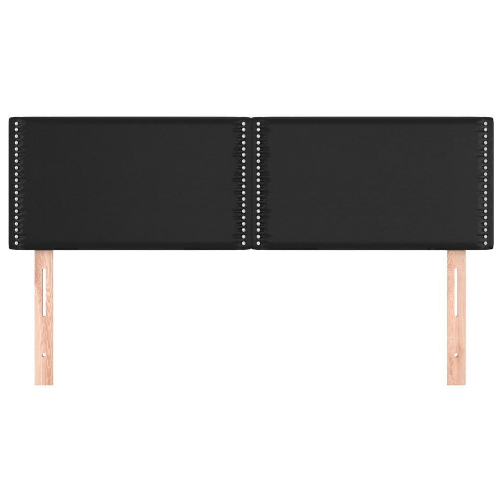 Testiere 2 pz Nere 72x5x78/88 cm in Similpelle - homemem39