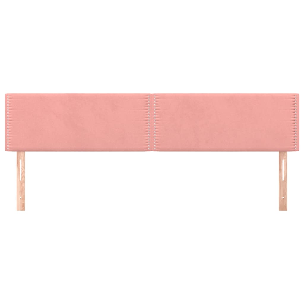 Testiera Rosa 160x5x78/88 cm in Velluto | homemem39