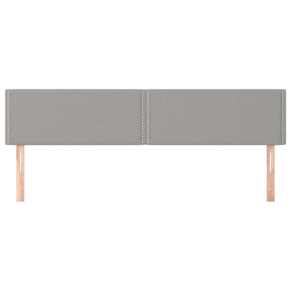 Testiera 2 pz Grigio Chiaro 90x5x78/88 cm in Tessuto - homemem39