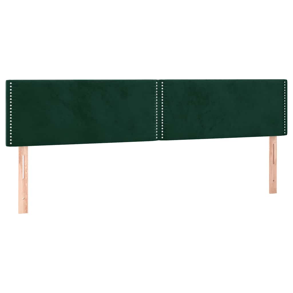 Testiera Verde Scuro 180x5x78/88 cm in Velluto | homemem39