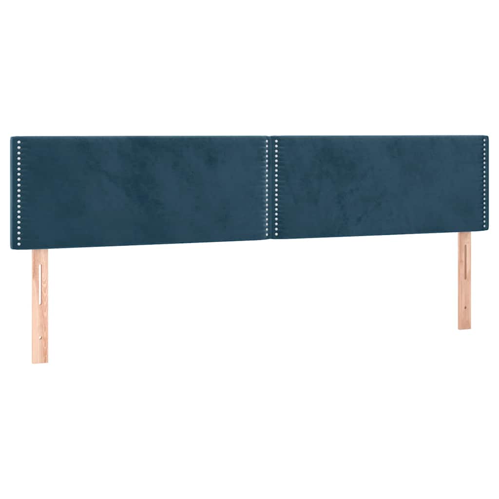 Testiera Blu Scuro 180x5x78/88 cm in Velluto | homemem39