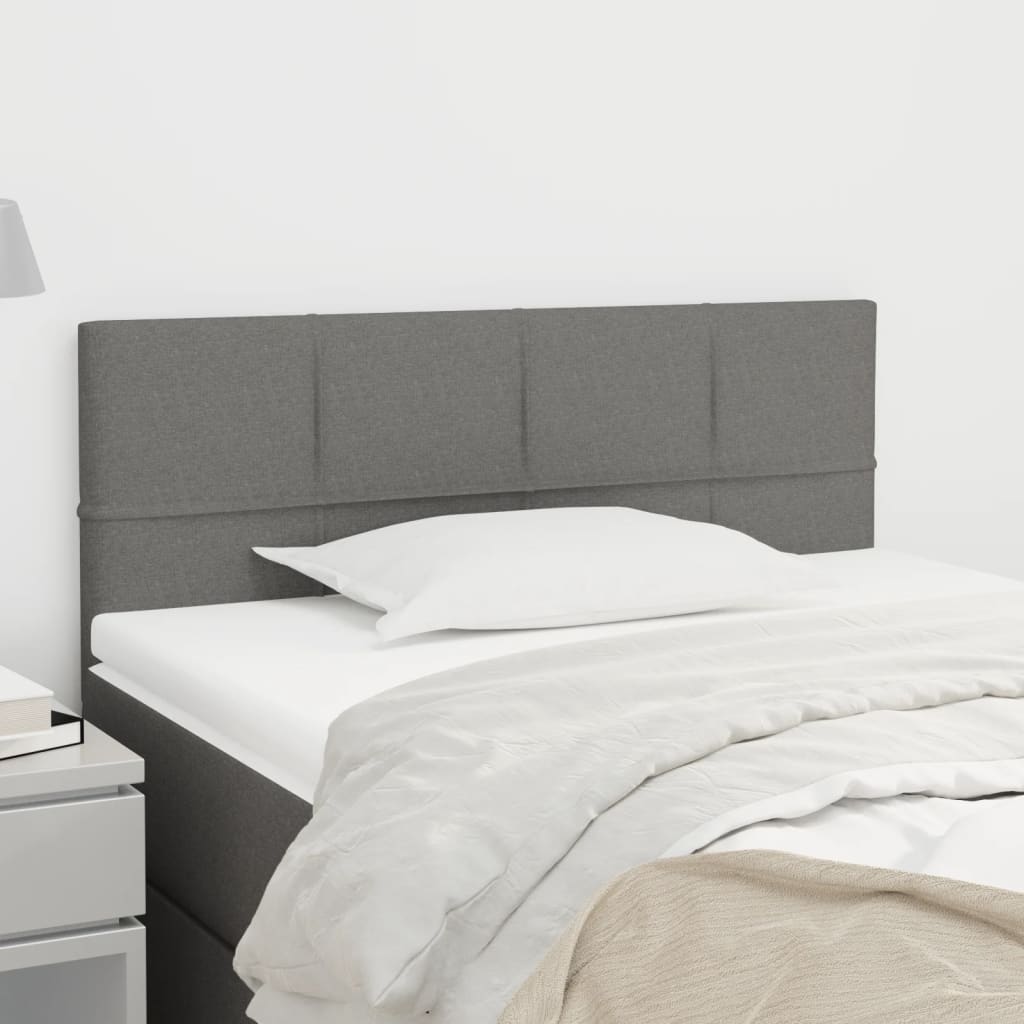 Testiera Grigio Scuro 90x5x78/88 cm in Tessuto | homemem39