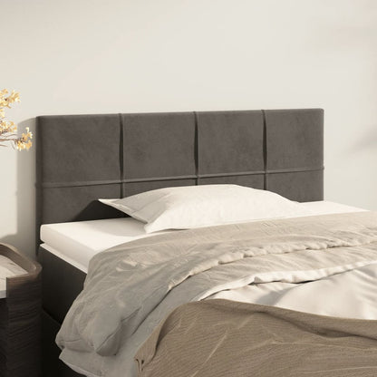 Testiera Grigio Scuro 90x5x78/88 cm in Velluto | homemem39