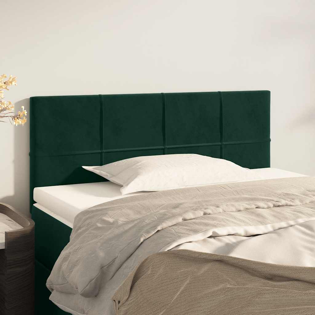 Testiera Verde scuro 90x5x78/88 cm in Velluto | homemem39