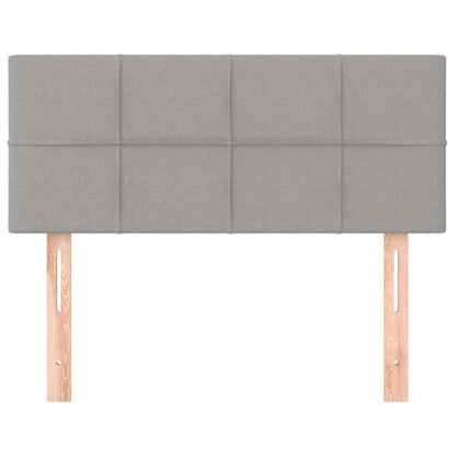 Testiera Grigio Chiaro 100x5x78/88 cm in Tessuto | homemem39
