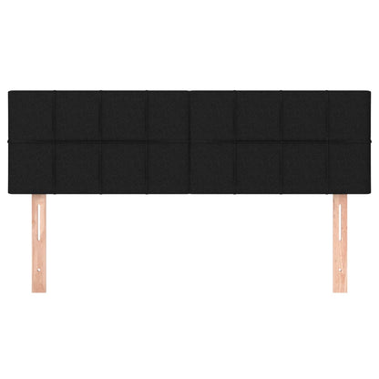 Testiere 2 pz Nere72x5x78/88 cm in Tessuto - homemem39