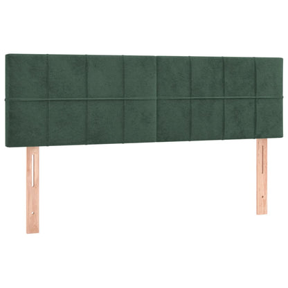 Testiere 2 pz Verde Scuro 72x5x78/88 cm in Velluto - homemem39