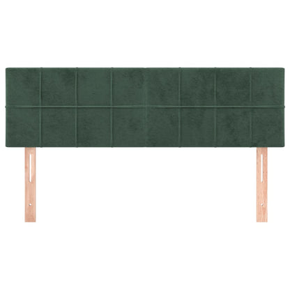 Testiere 2 pz Verde Scuro 72x5x78/88 cm in Velluto - homemem39