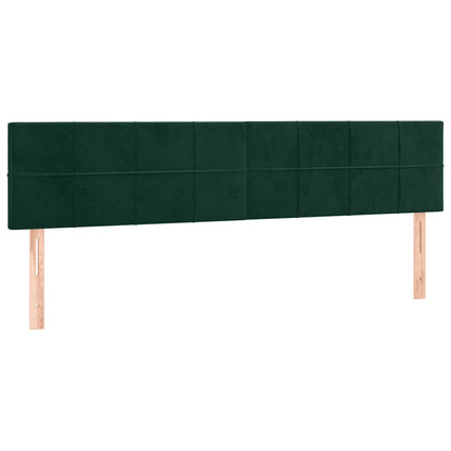 Testiera Verde Scuro 160x5x78/88 cm in Velluto | homemem39