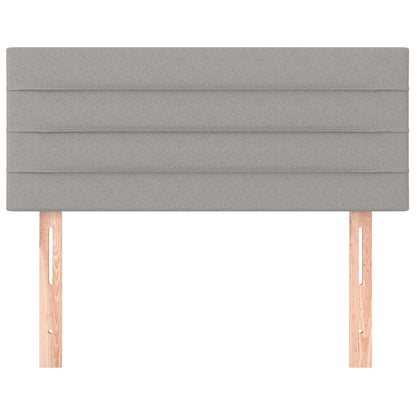 Testiera Grigio Chiaro 100x5x78/88 cm in Tessuto - homemem39