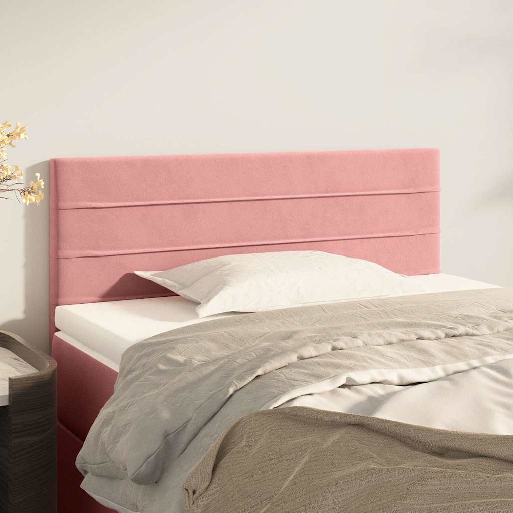 Testiera Rosa 100x5x78/88 cm in Velluto | homemem39