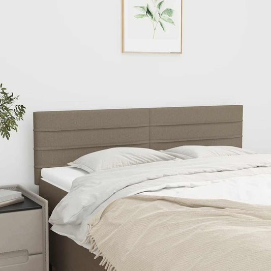 Testiera Tortora 144x5x78/88 cm in Tessuto | homemem39