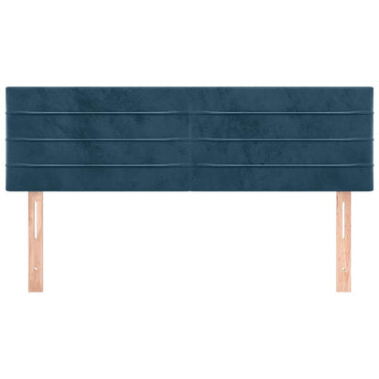 Testiera Blu Scuro 144x5x78/88 cm in Velluto | homemem39