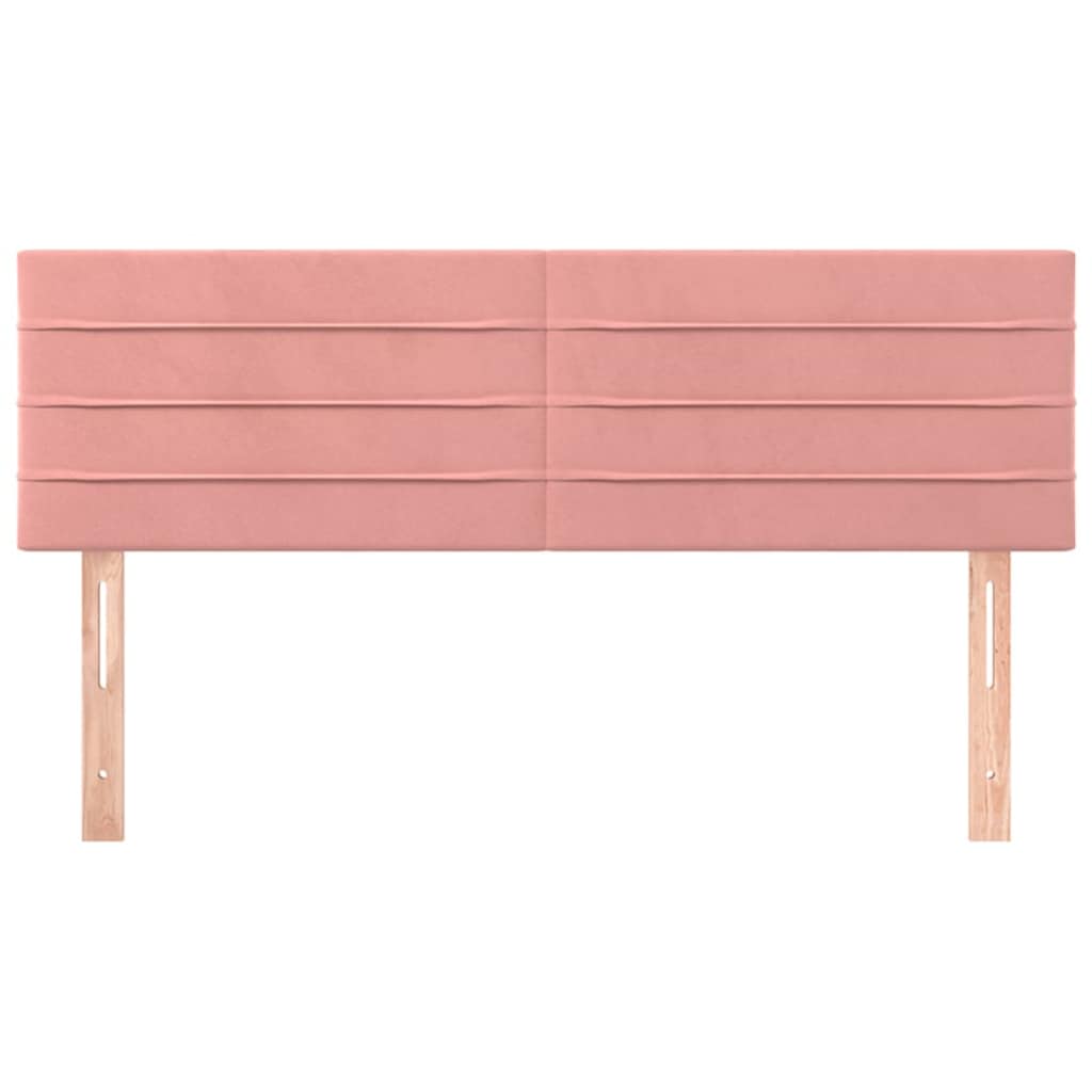 Testiera Rosa 144x5x78/88 cm in Velluto | homemem39