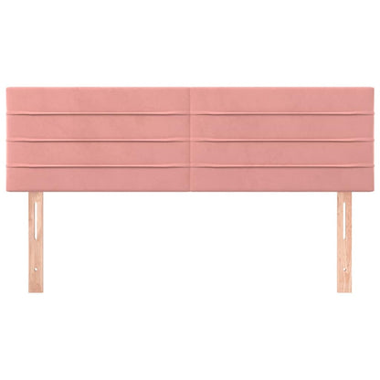 Testiera Rosa 144x5x78/88 cm in Velluto | homemem39