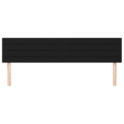 Testiere 2 pz Nero 100x5x78/88 cm in Tessuto - homemem39