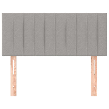 Testiera Grigio Chiaro 100x5x78/88 cm in Tessuto - homemem39