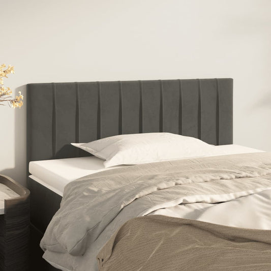 Testiera Grigio Scuro 100x5x78/88 cm in Velluto | homemem39