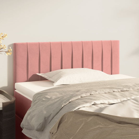Testiera Rosa 100x5x78/88 cm in Velluto | homemem39