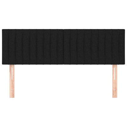 Testiere 2 pz Nere72x5x78/88 cm in Tessuto - homemem39