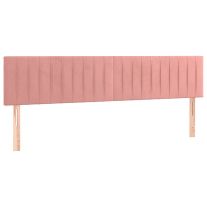 Testiera Rosa 160x5x78/88 cm in Velluto