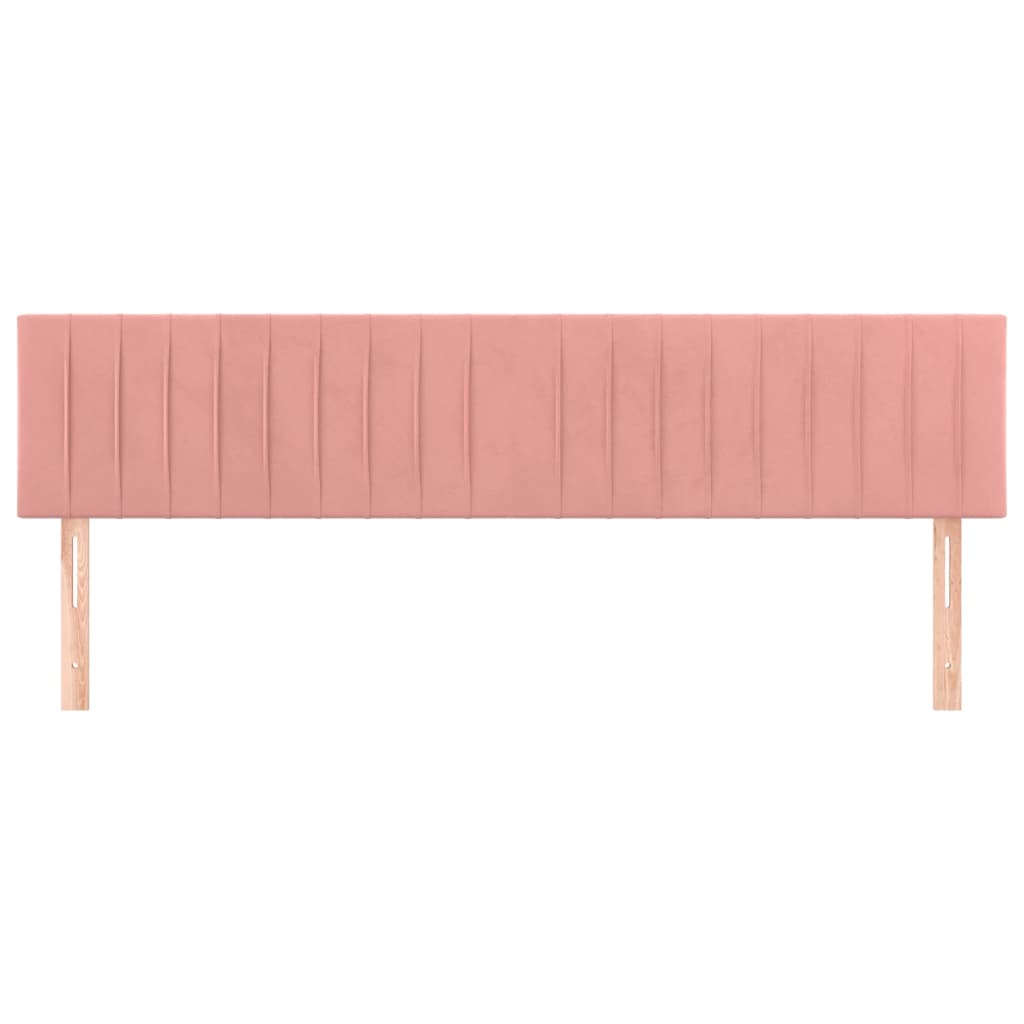Testiera Rosa 180x5x78/88 cm in Velluto