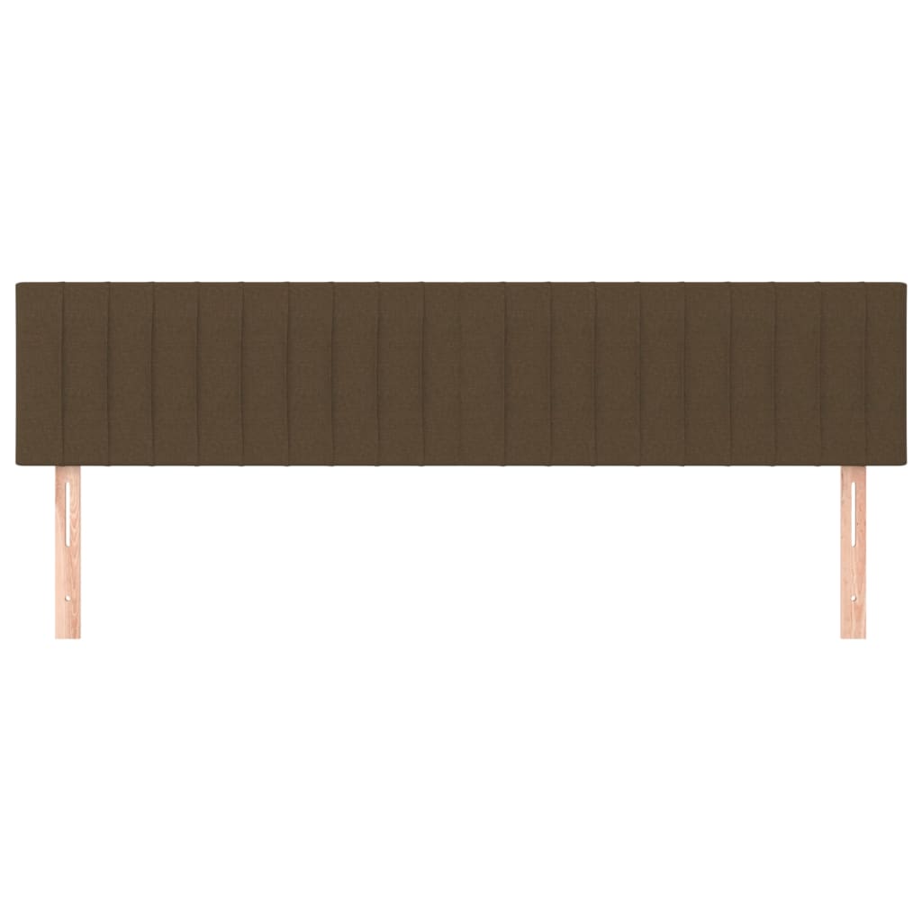 Testiera Marrone Scuro 200x5x78/88 cm in Tessuto | homemem39